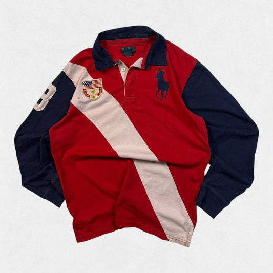 Vintage Ralph Lauren big pony rugby polo shirt (L)