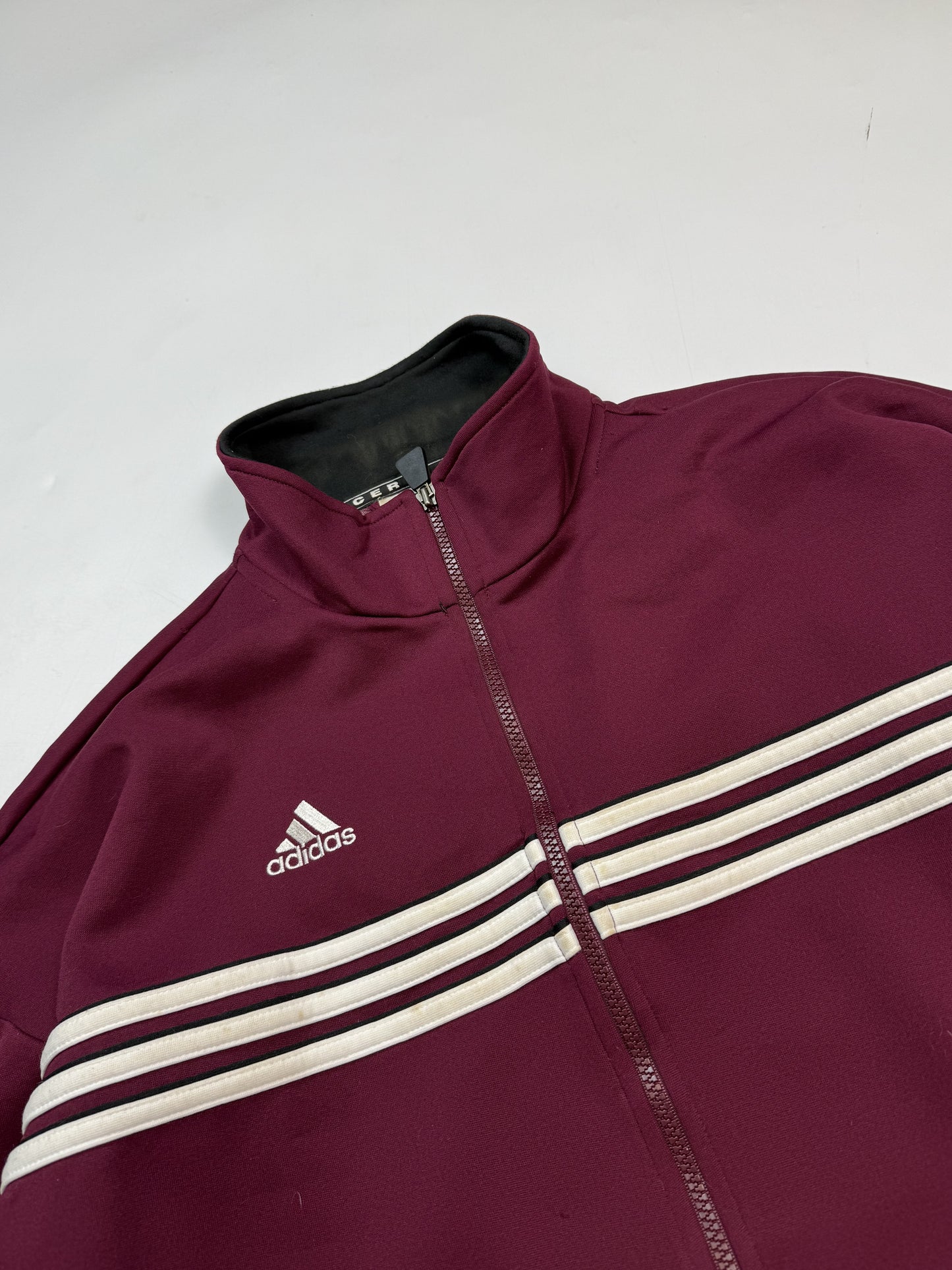 Vintage 90s Adidas colour block track jacket (XL)