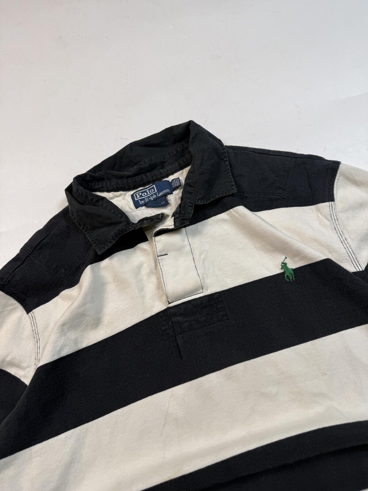 Vintage Ralph Lauren striped rugby polo shirt (XXL)