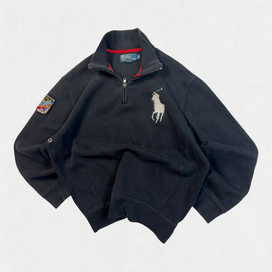 Vintage Polo Ralph Lauren big pony quarter zip sweatshirt (M)
