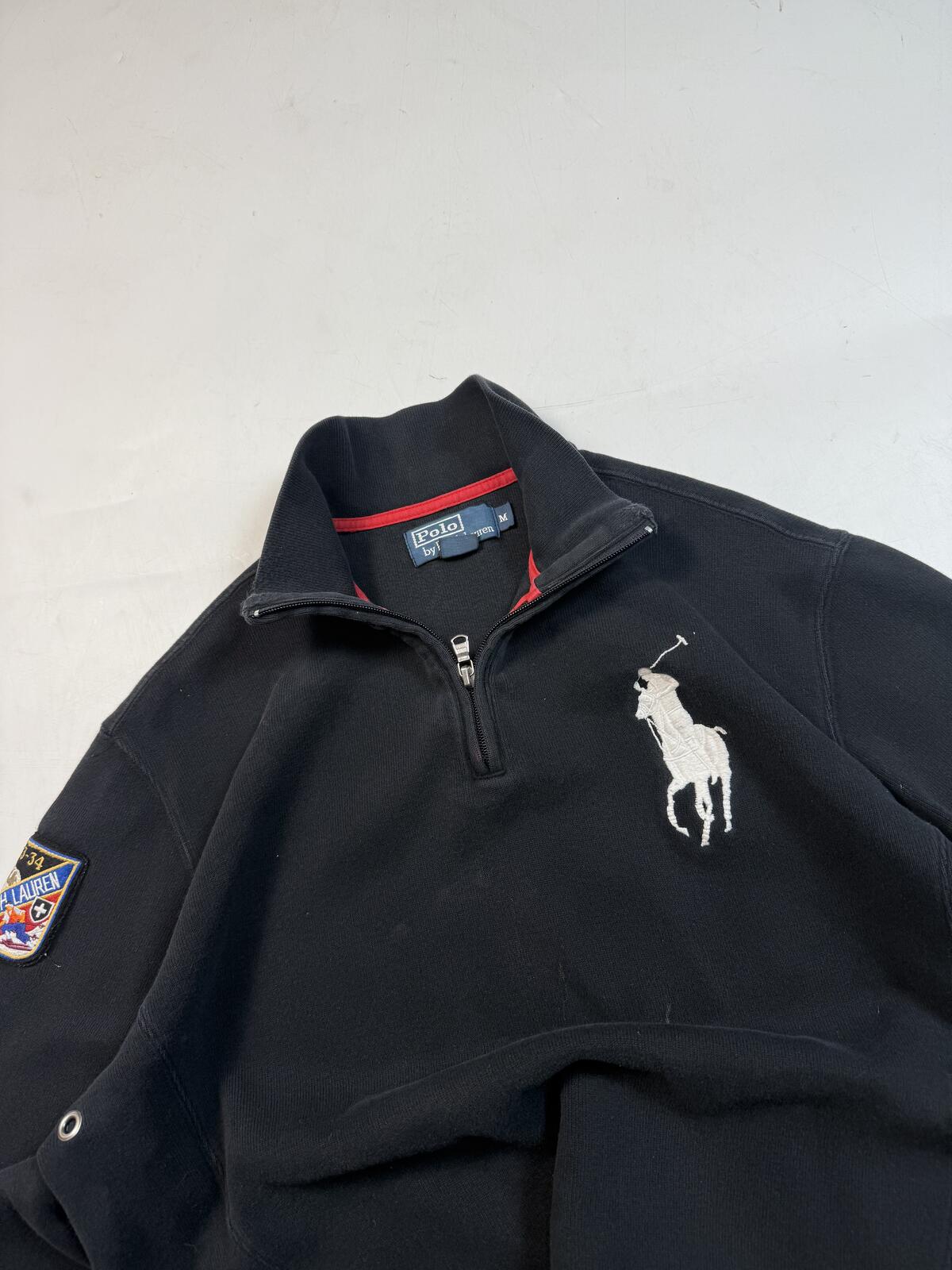 Vintage Polo Ralph Lauren big pony quarter zip sweatshirt (M)