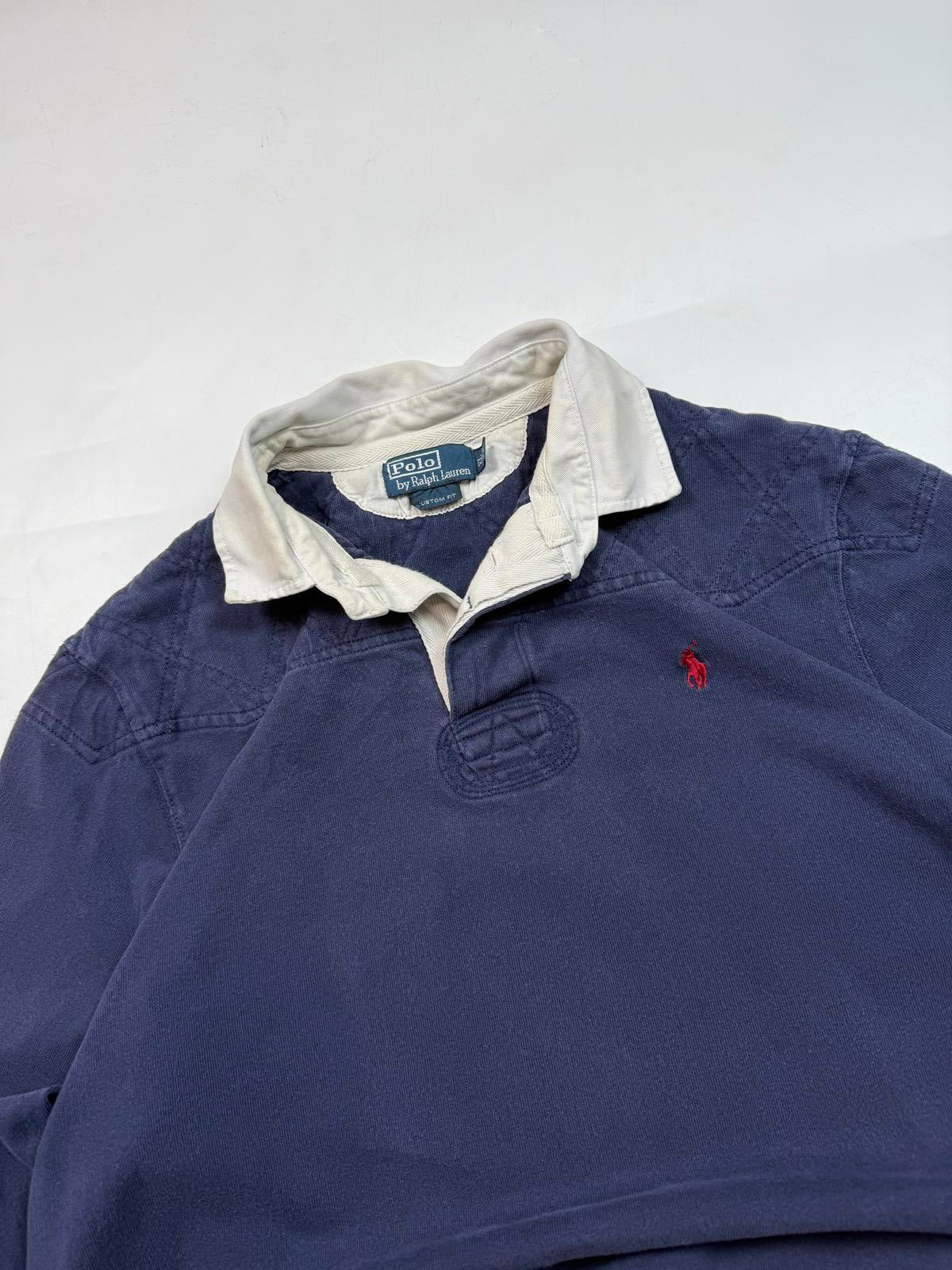 Vintage 90s Polo Ralph Lauren rugby polo shirt (XL)