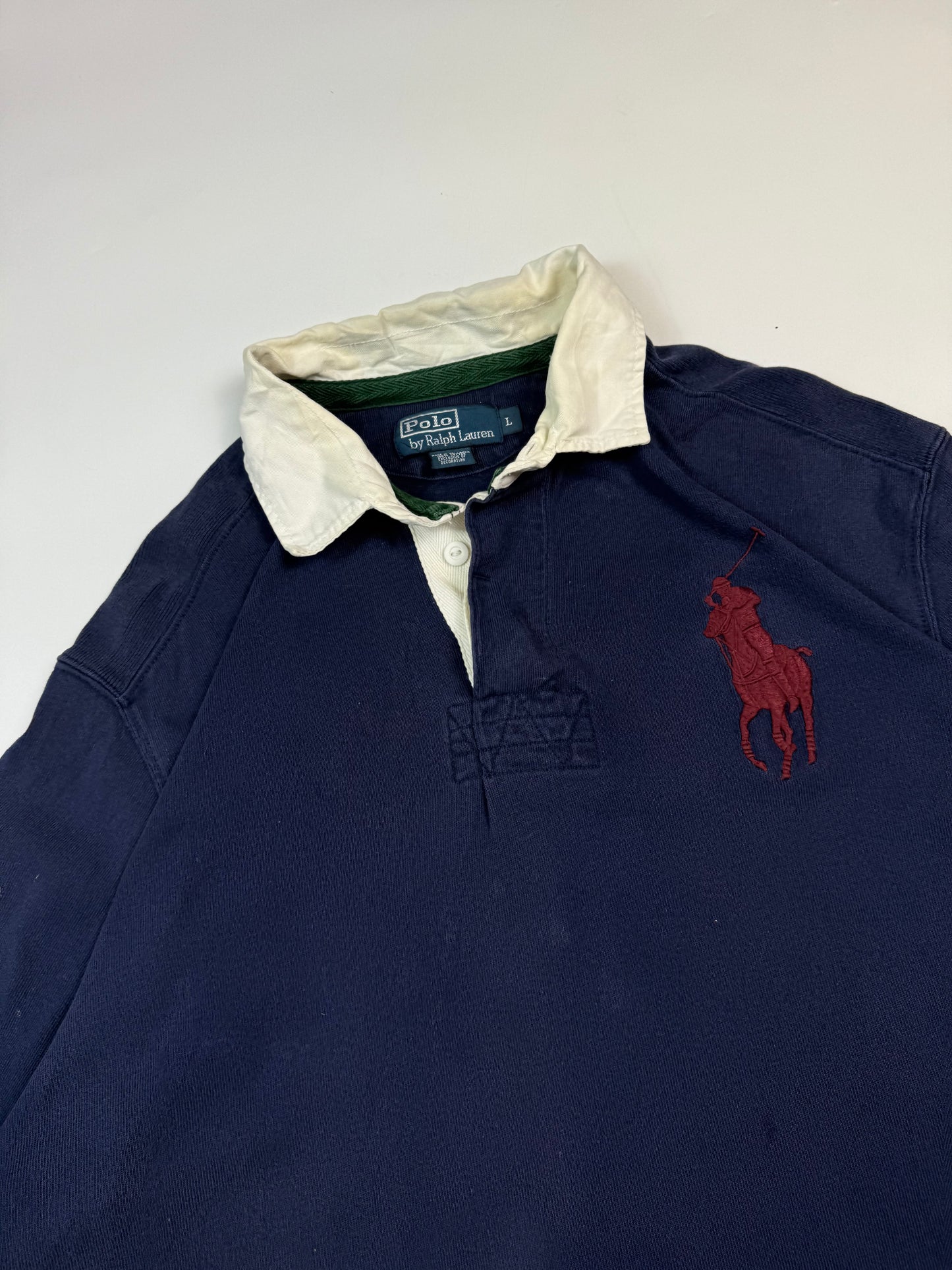 Vintage Polo Ralph Lauren big pony rugby polo shirt (L)