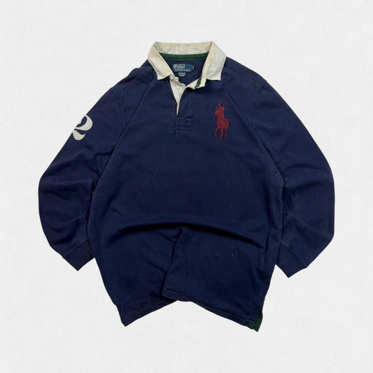 Vintage Polo Ralph Lauren big pony rugby polo (M)
