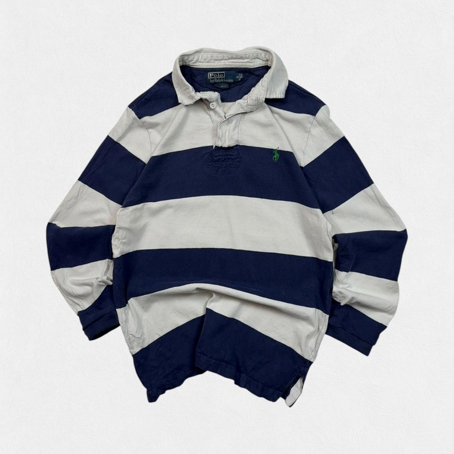 Vintage Polo Ralph Lauren striped rugby polo (S)