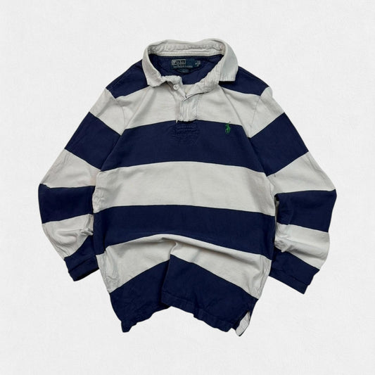 Vintage Polo Ralph Lauren striped rugby polo (S)