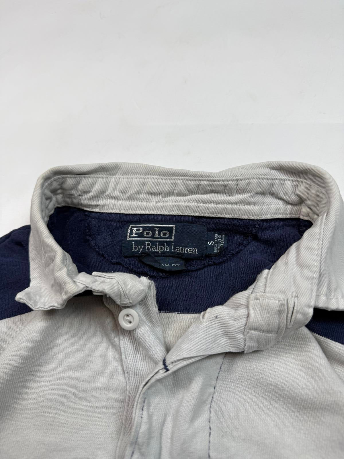 Vintage Polo Ralph Lauren striped rugby polo (S)