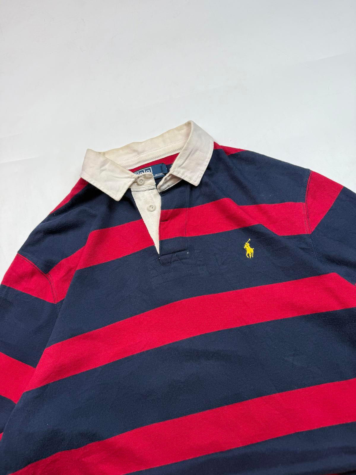 Vintage Polo Ralph Lauren striped rugby polo (L)