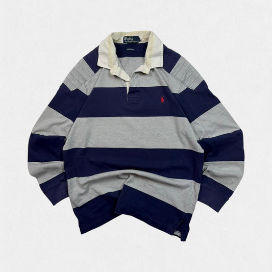 Vintage Polo Ralph Lauren striped rugby polo (L)
