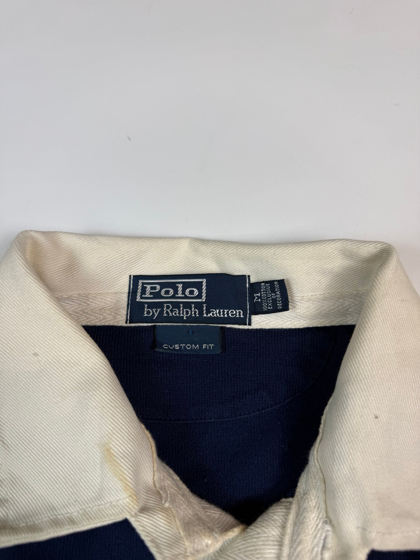 Vintage Polo Ralph Lauren striped rugby polo shirt (M)