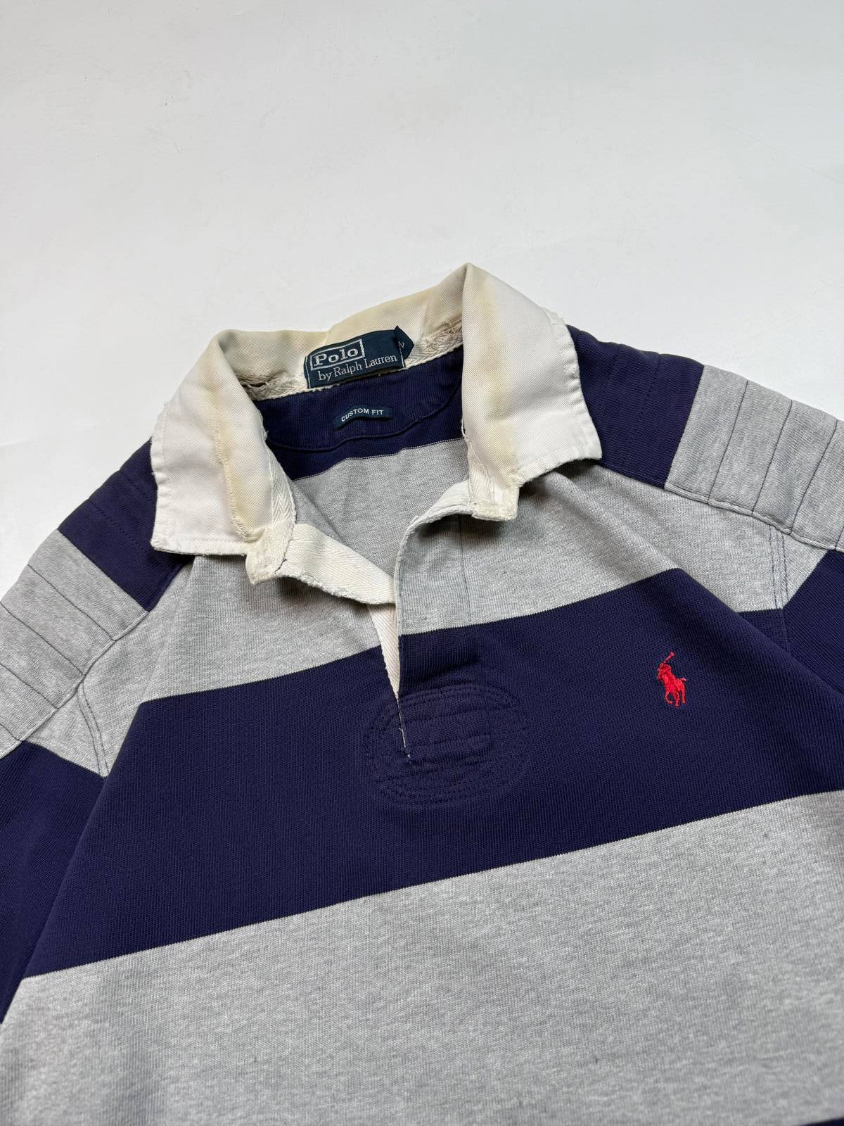 Vintage Polo Ralph Lauren striped rugby polo (L)