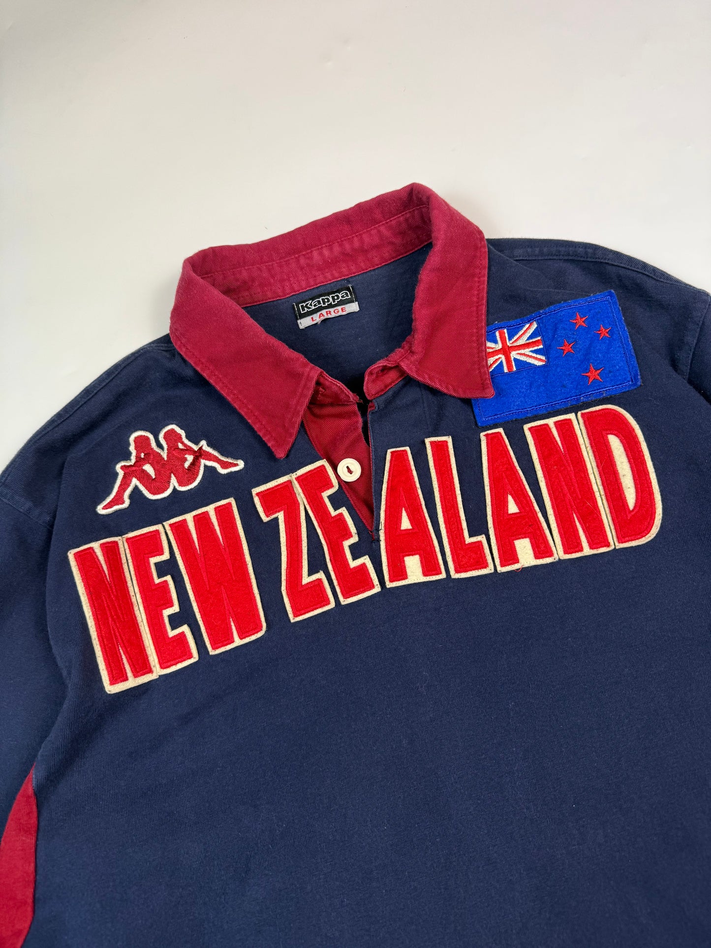 Vintage New Zealand Kappa rugby polo shirt (L)