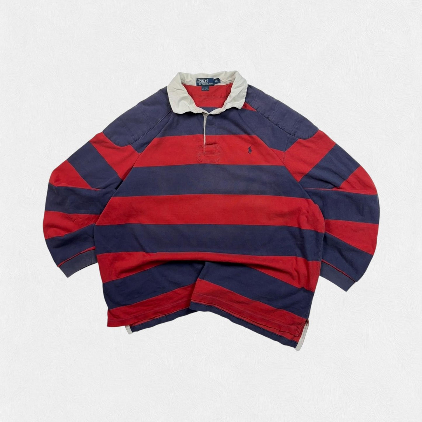 Vintage 90s Polo Ralph Lauren striped rugby polo (XXL)