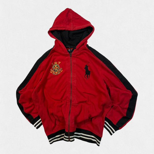 Vintage Polo Ralph Lauren big pony full zip hoodie (XL)