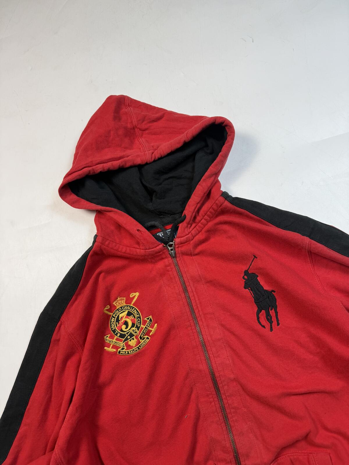 Vintage Polo Ralph Lauren big pony full zip hoodie (XL)