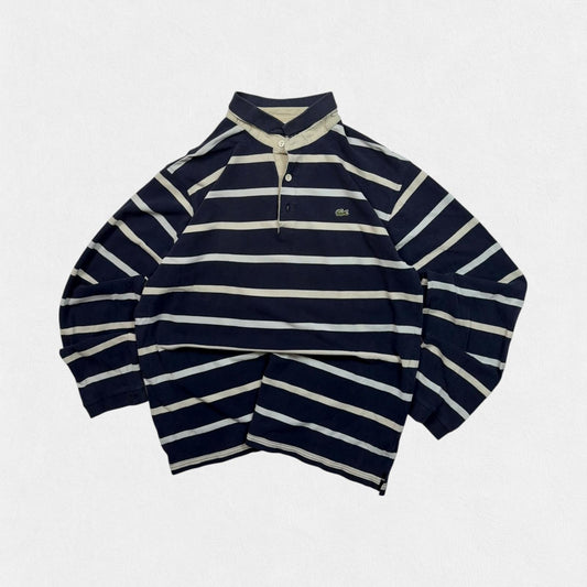 Vintage Lacoste striped rugby polo shirt (XXL)