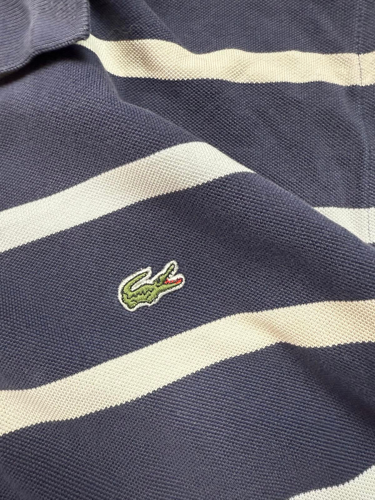 Vintage Lacoste striped rugby polo shirt (XXL)