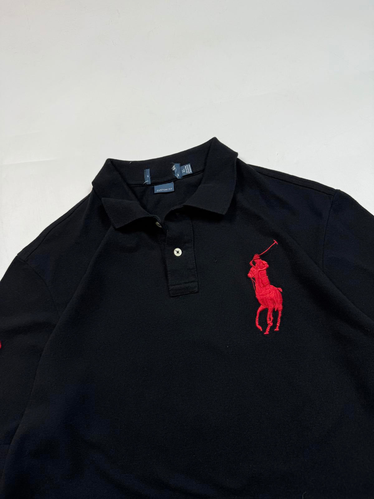 Vintage Polo Ralph Lauren big pony long sleeve polo shirt (XL)
