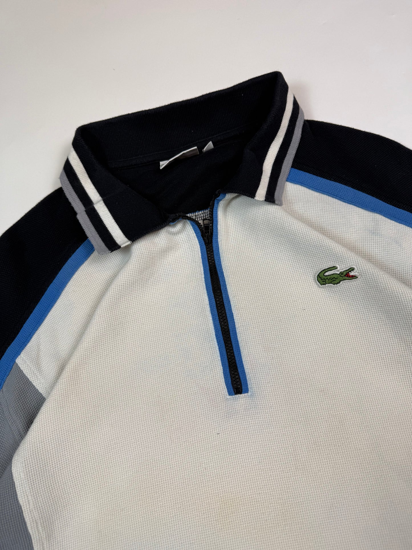 Vintage Lacoste sport colour block quarter zip sweatshirt (L)