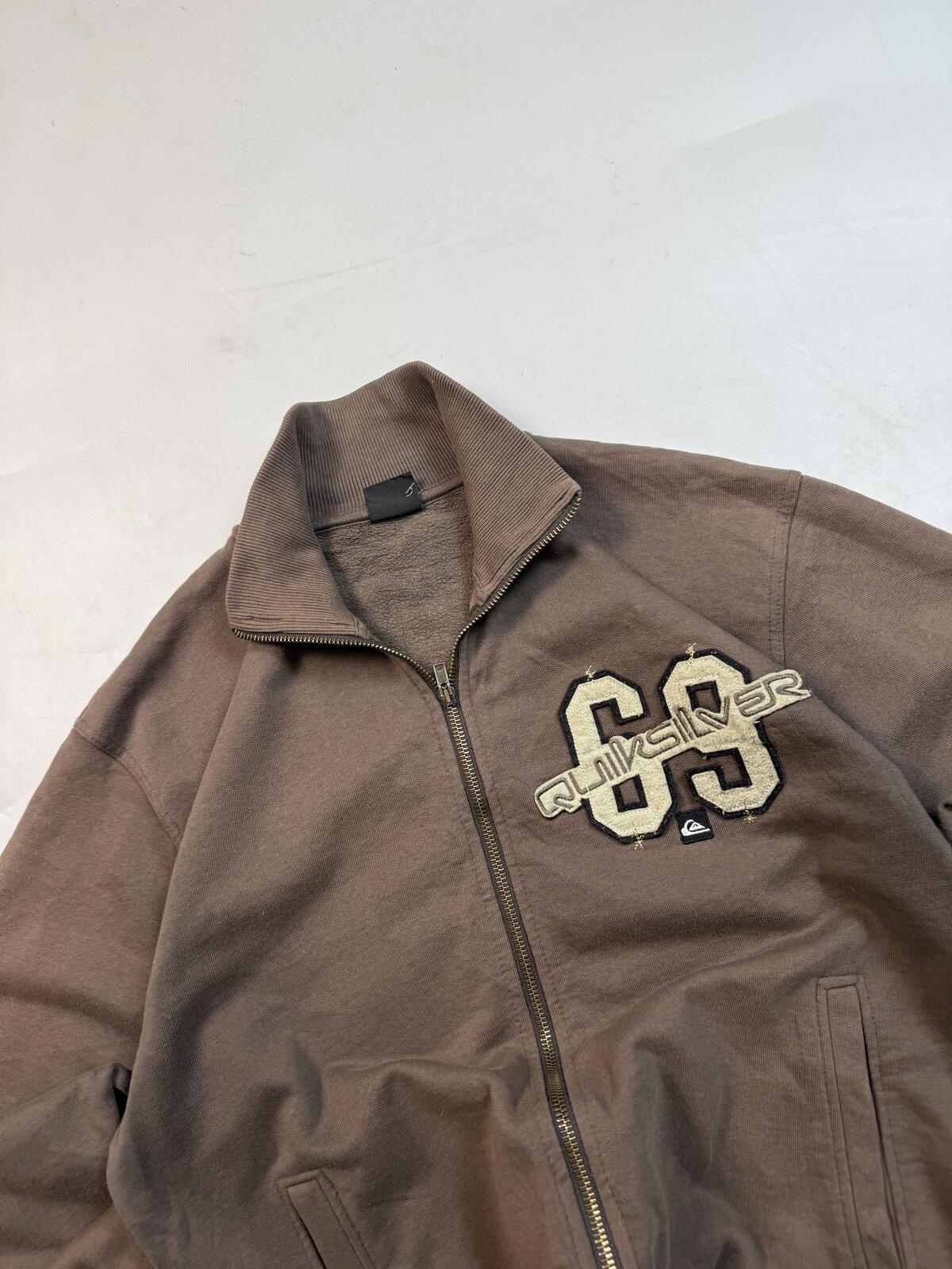 Vintage Y2K Quiksilver surfwear track top (L)