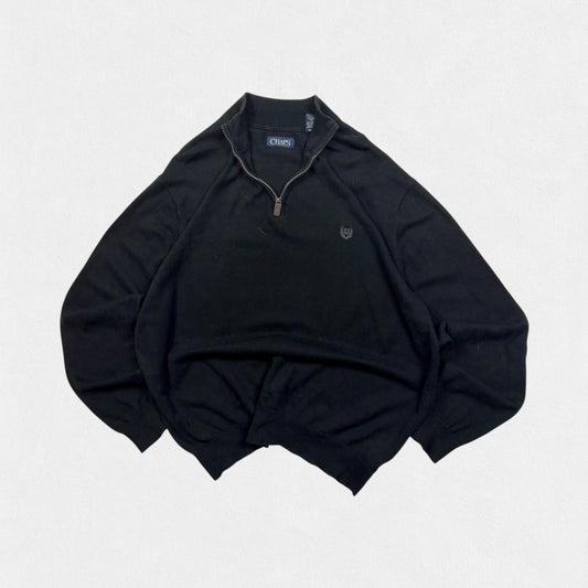 Vintage Chaps quarter zip knit sweater (XL)