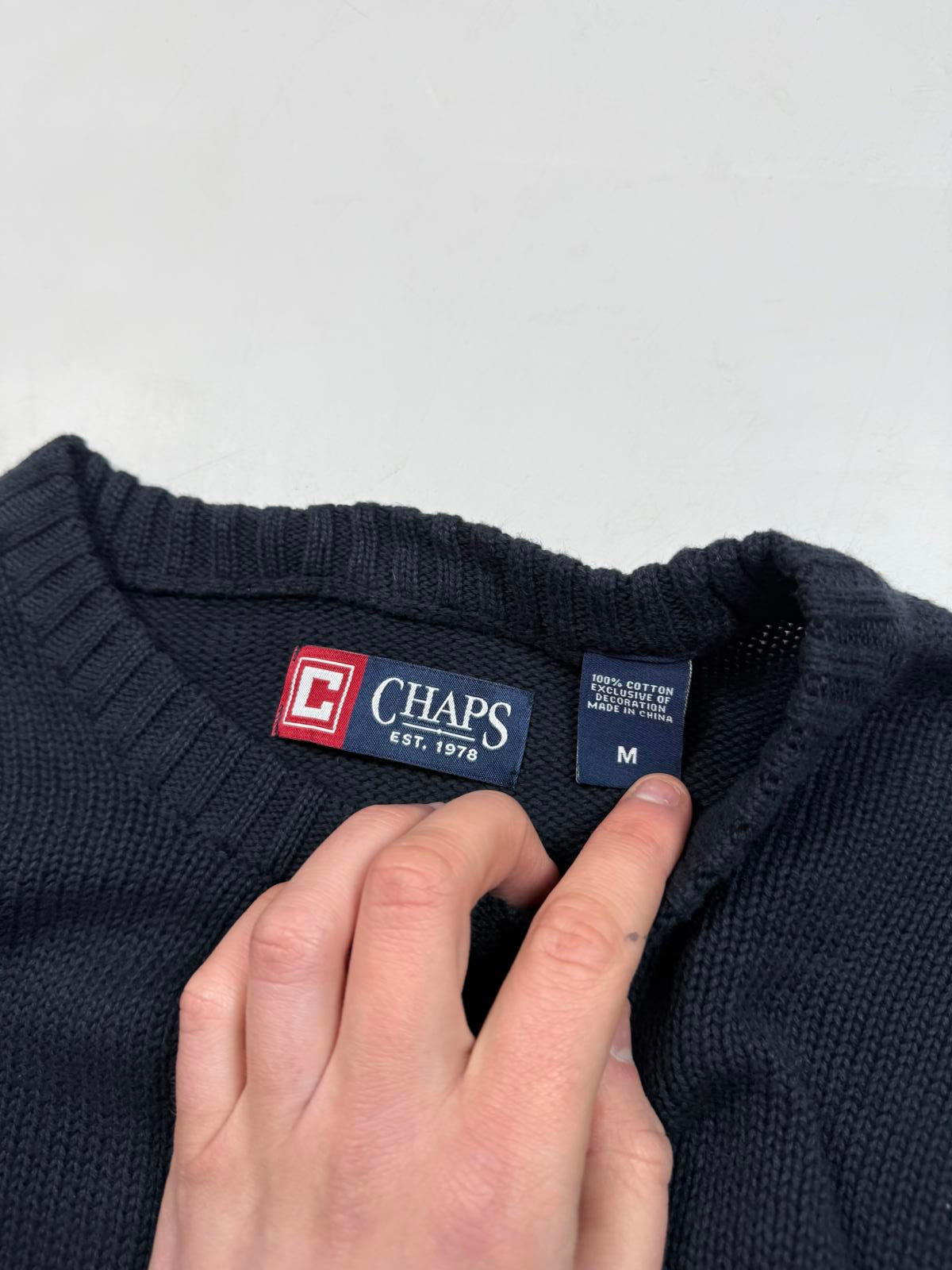 Vintage Chaps knit sweater (M)