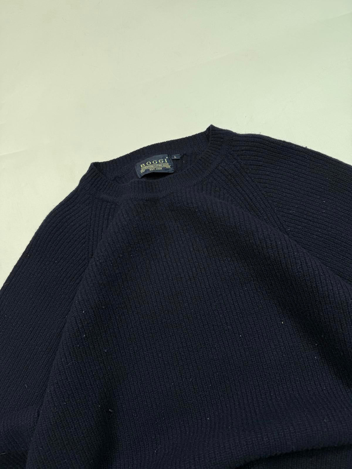 Vintage Boggi fisherman knit sweater (L)