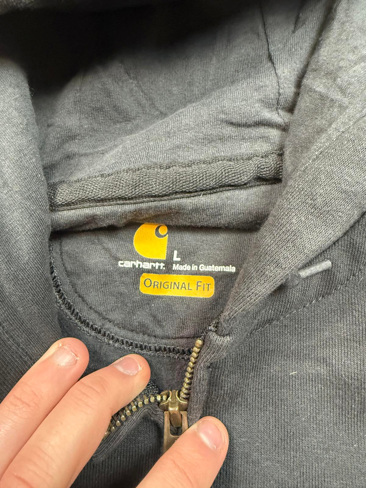 Carhartt workwear zip up hoodie (L)