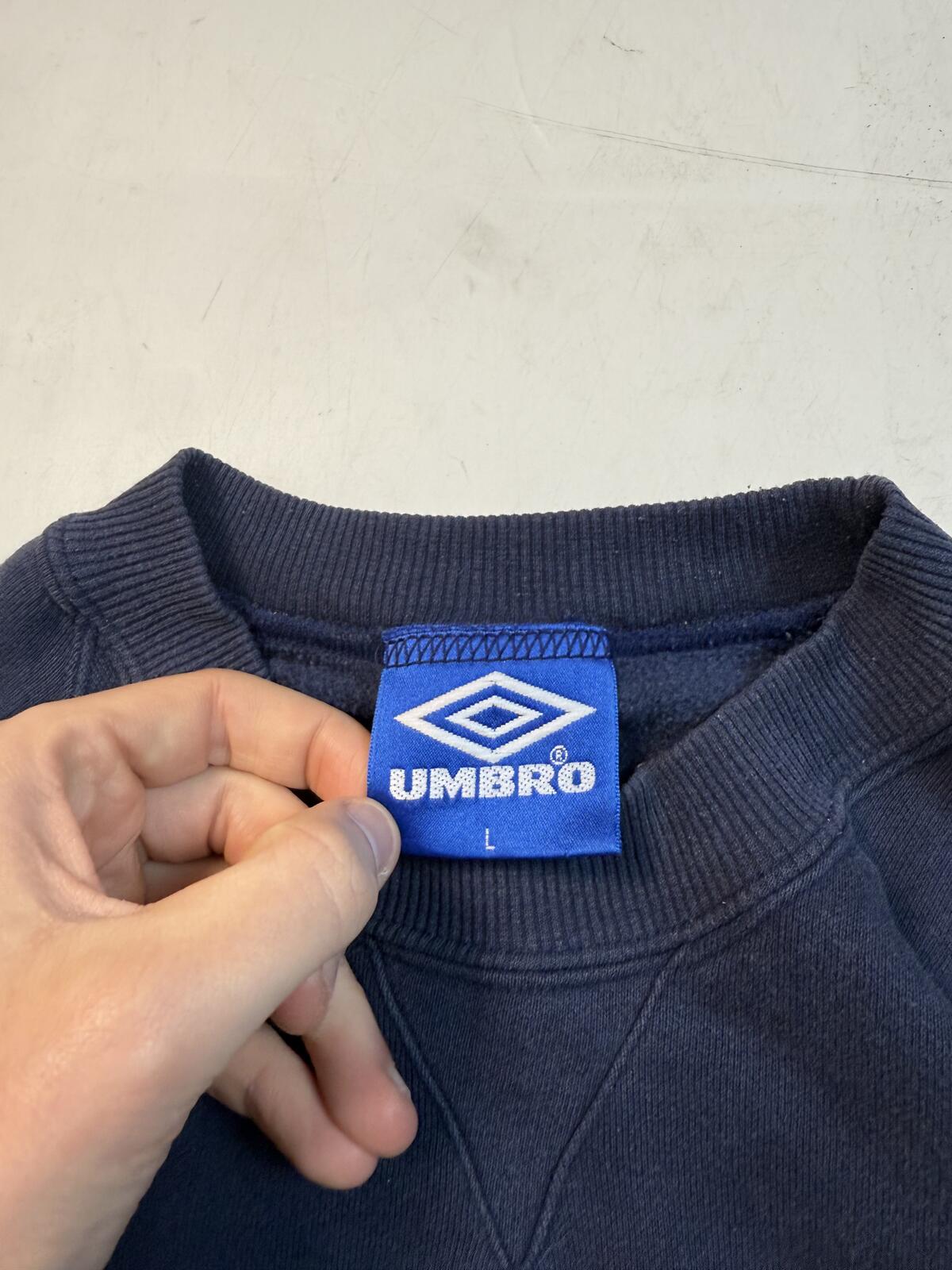 Vintage 90s Umbro pro training centre logo sweatshirt (L)