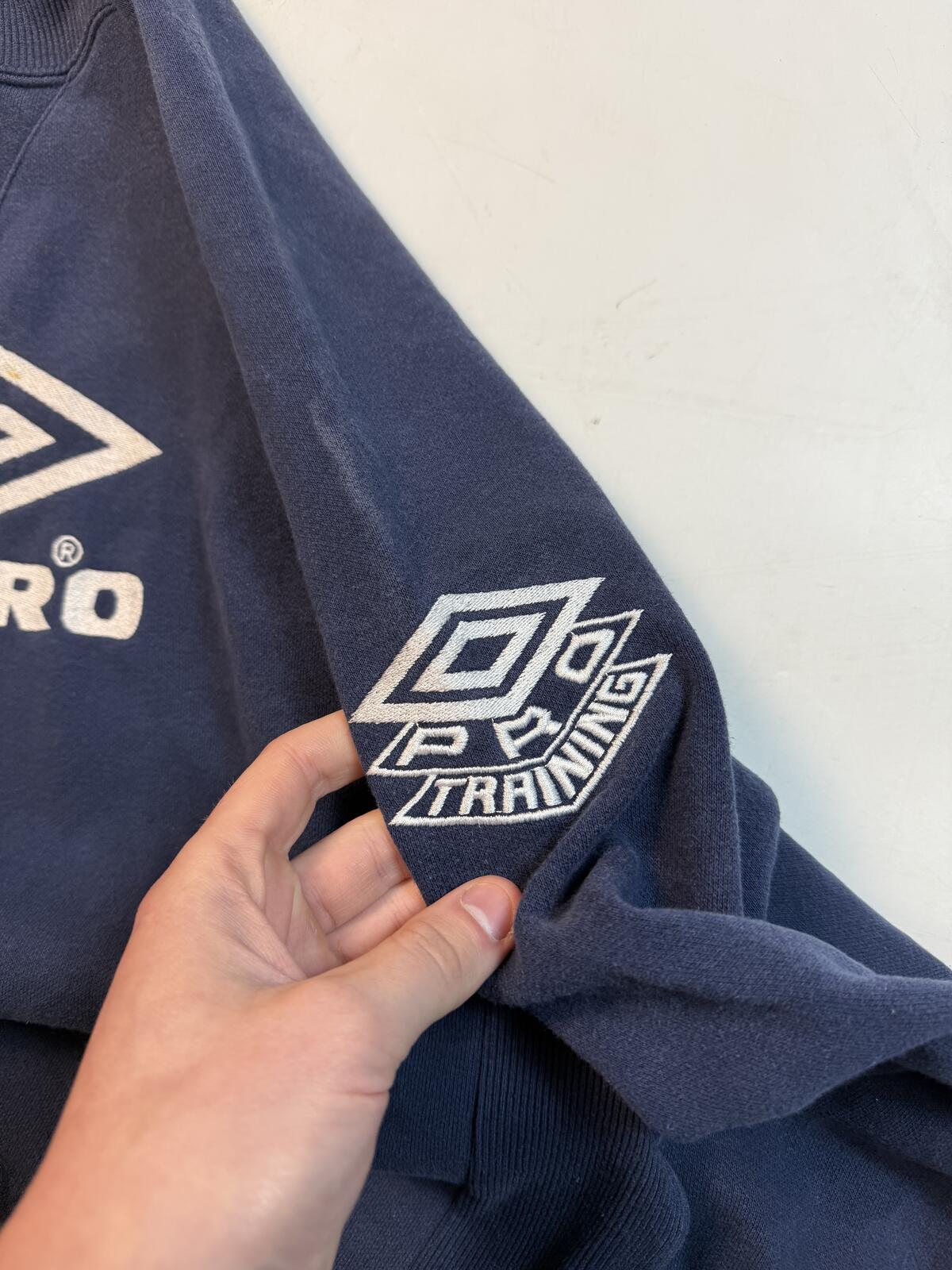 Vintage 90s Umbro pro training centre logo sweatshirt (L)