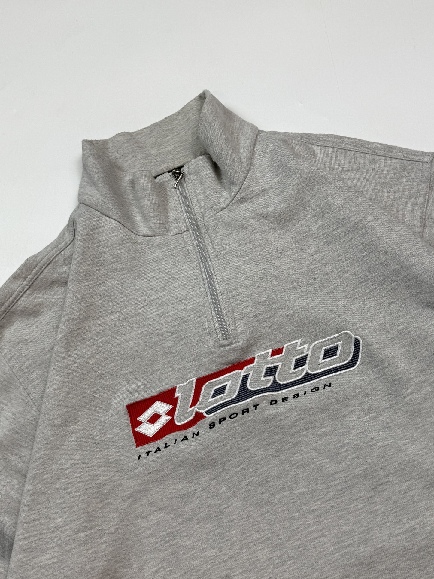 Vintage Lotto spell out quarter zip sweatshirt (L)