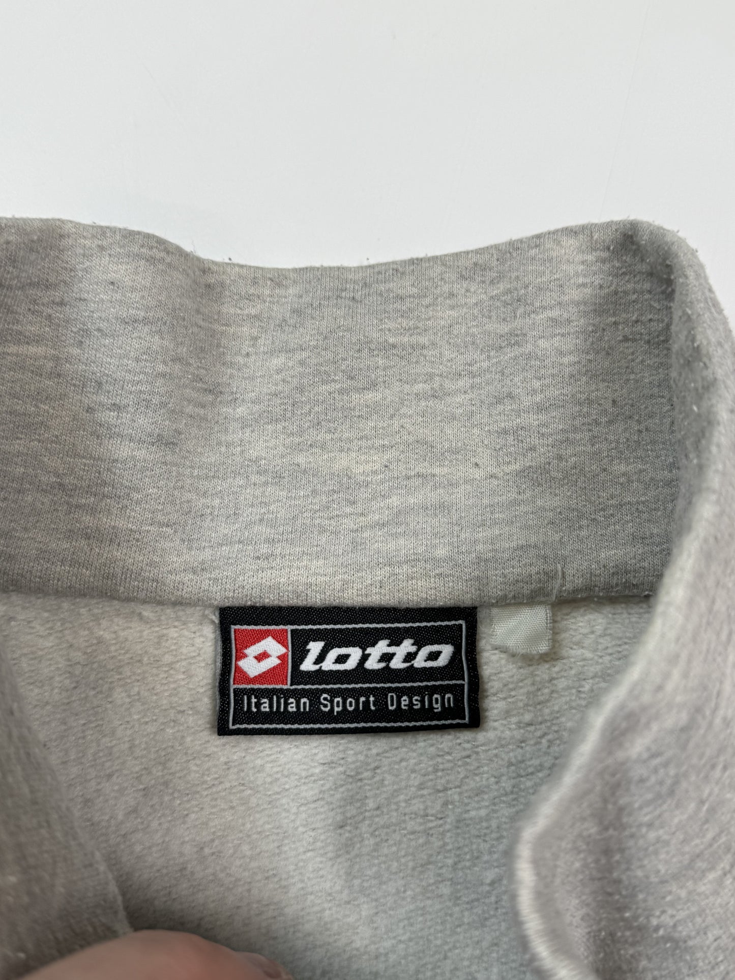 Vintage Lotto spell out quarter zip sweatshirt (L)