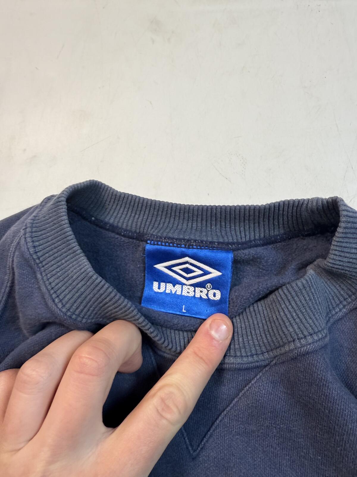 Vintage 90s Umbro pro training centre logo sweatshirt (L)