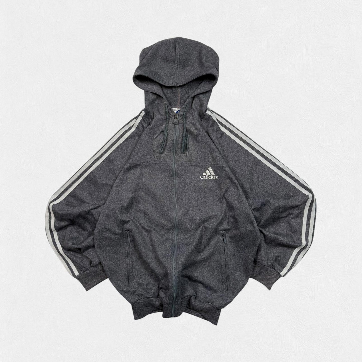 Vintage 90s adidas zip up hoodie (S)