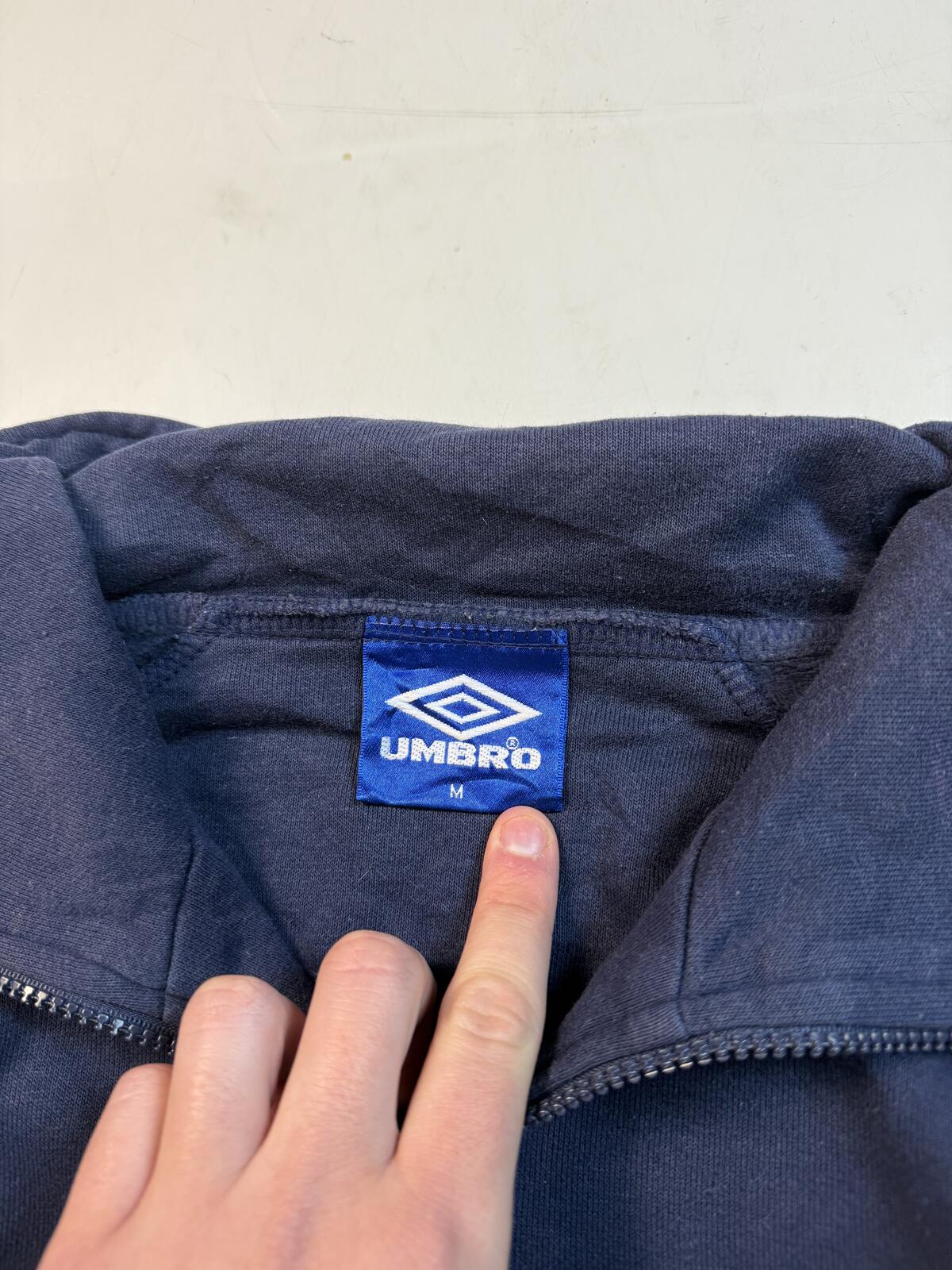 Vintage 90s Umbro pro training quarter zip sweatshirt (M)