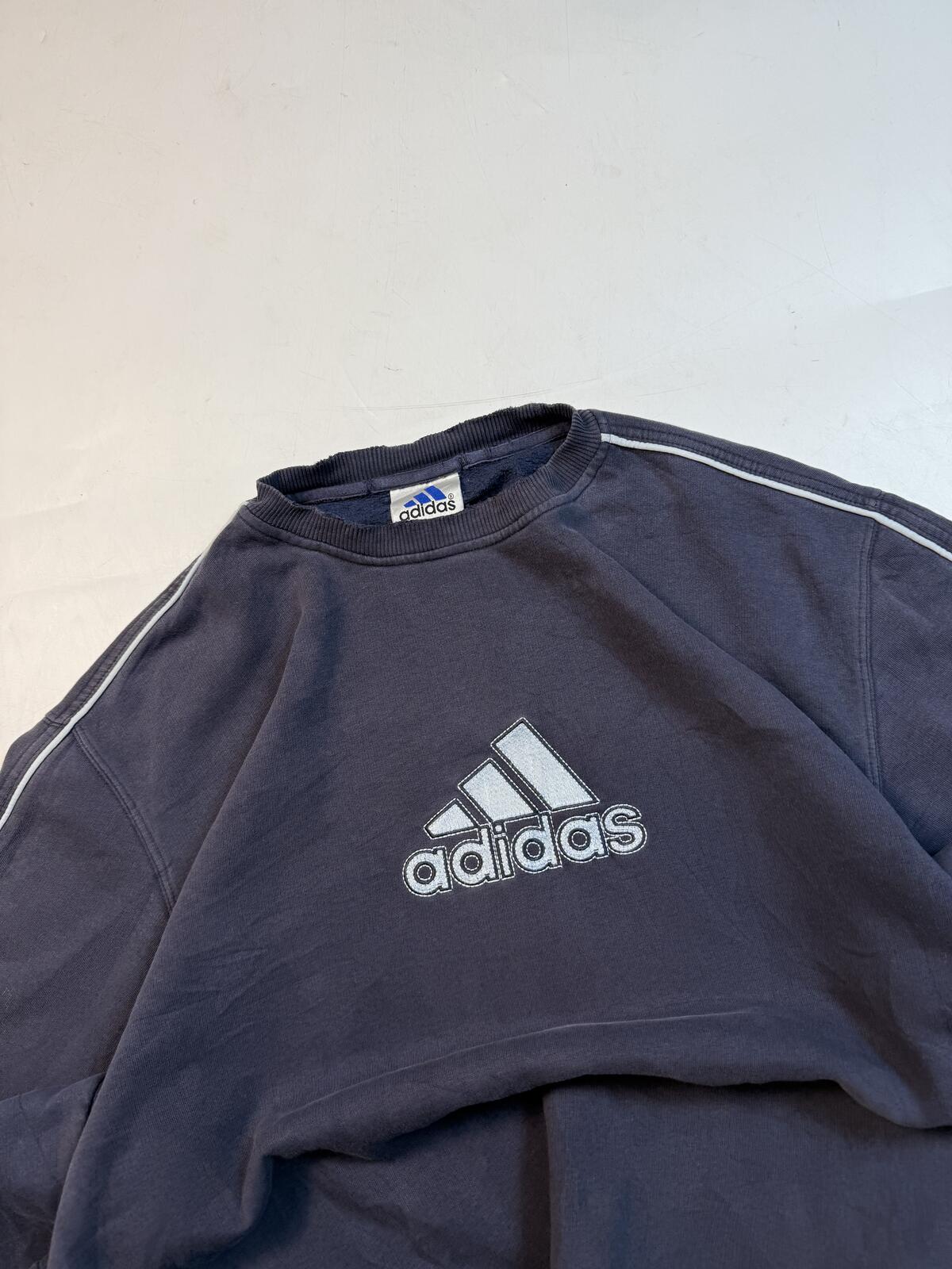 Vintage 90s Adidas centre logo sweatshirt (L)