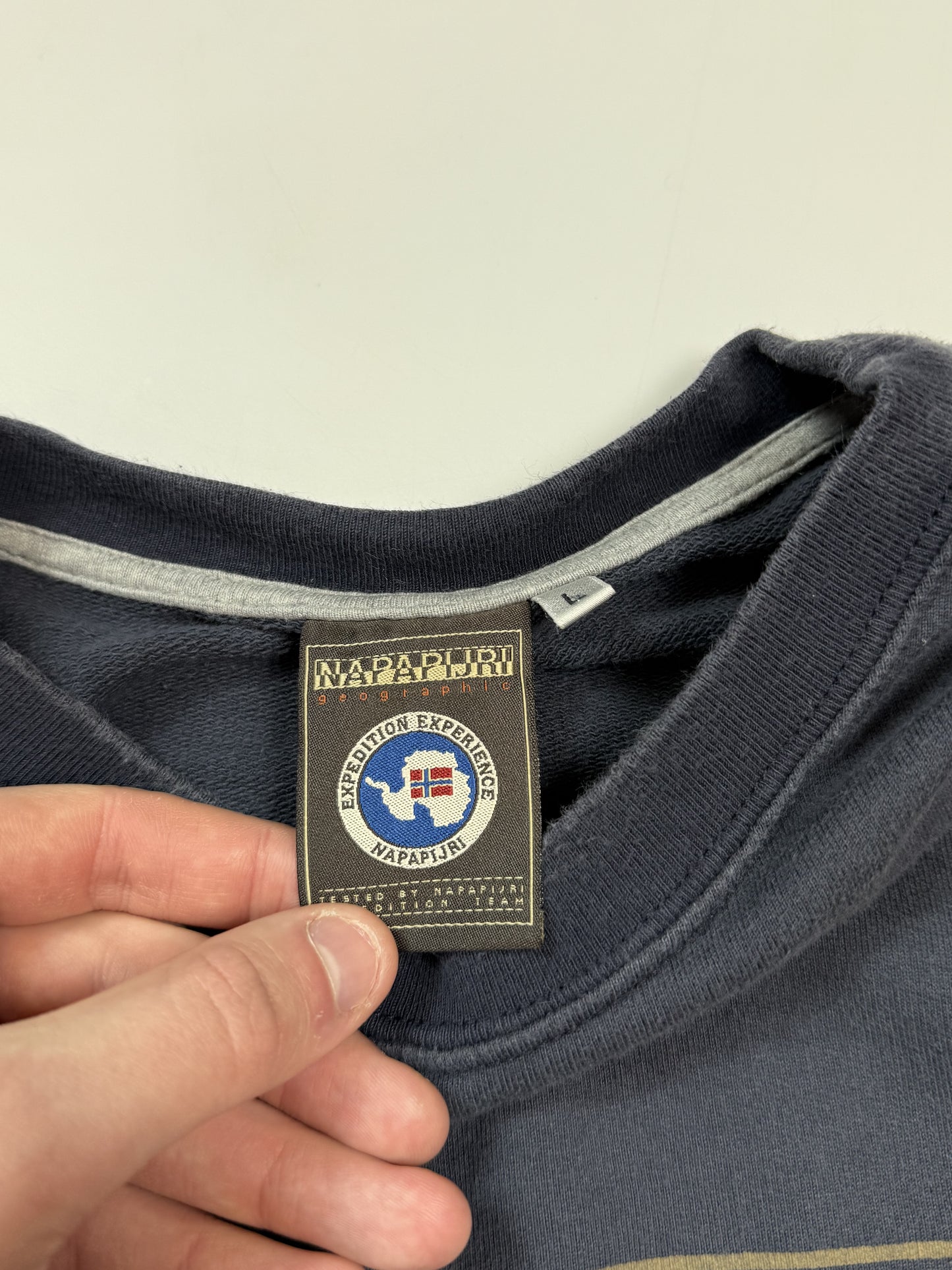 Vintage Napapijri spell out sweatshirt (L)