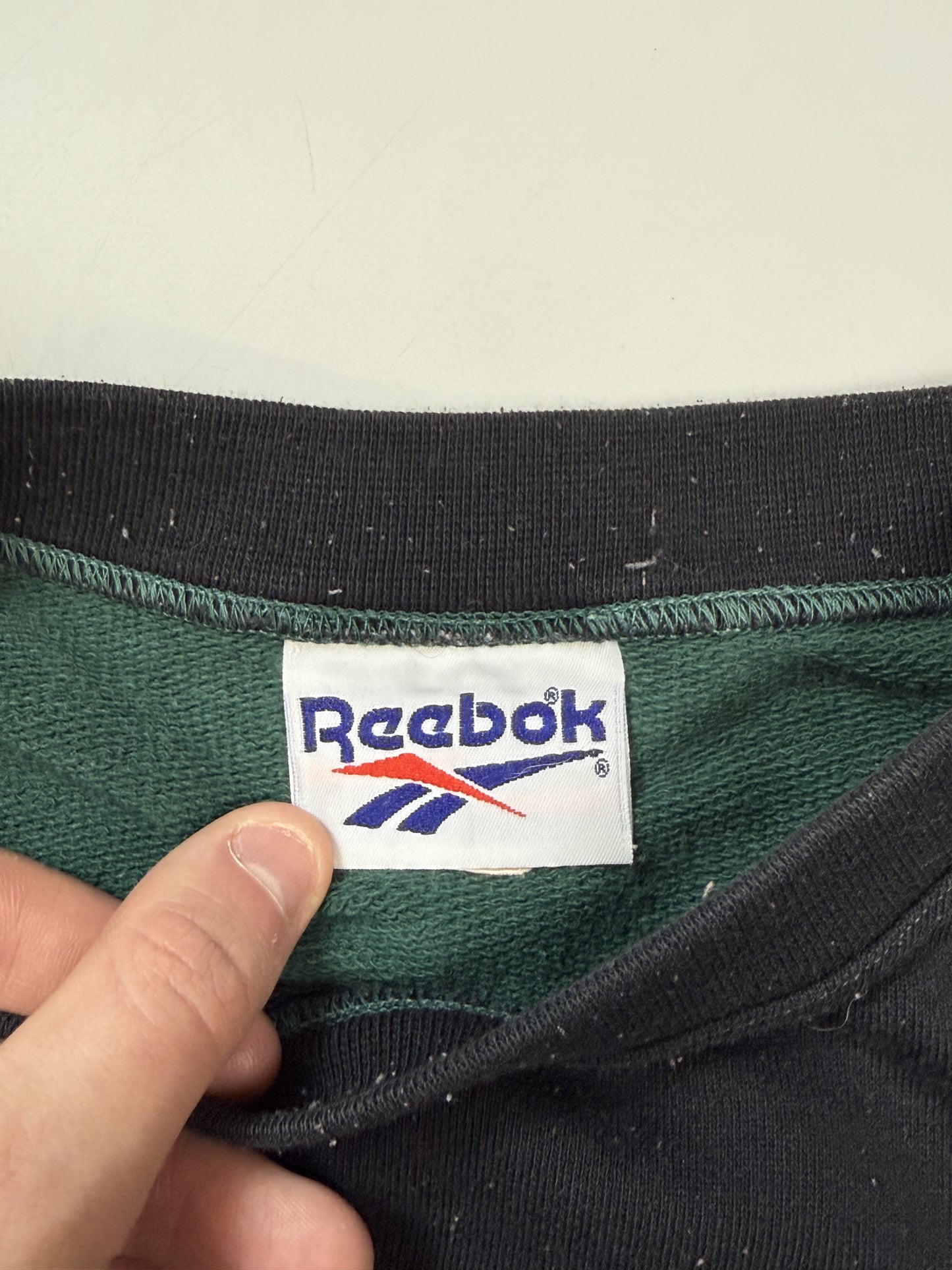 Vintage 90s Reebok colour block sweatshirt (XXL)