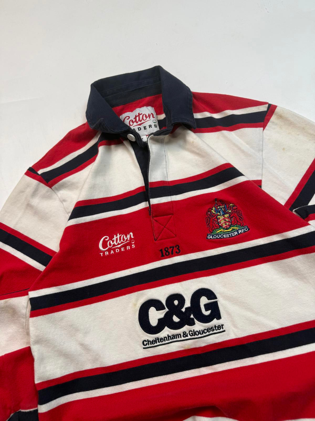 Vintage Gloucester 2003-05 Cotton Traders rugby shirt (Y)