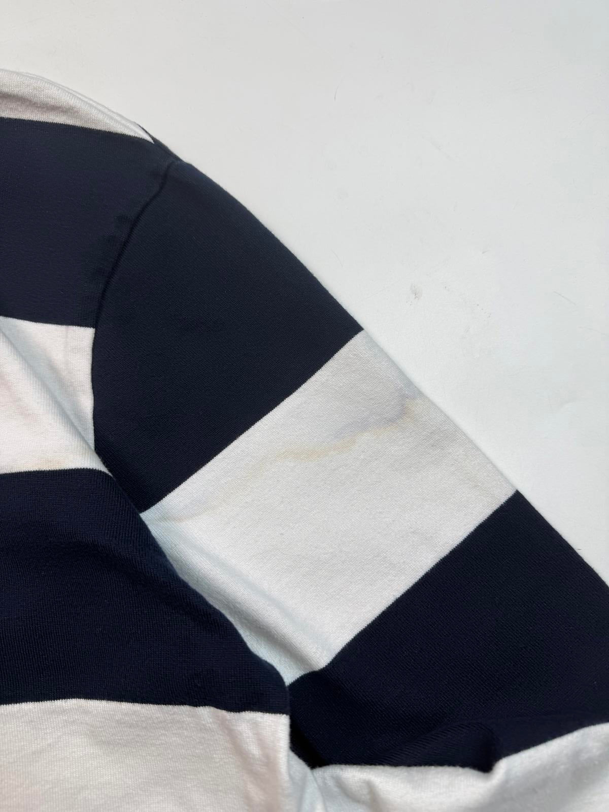 Vintage Canterbury striped rugby polo shirt (L)