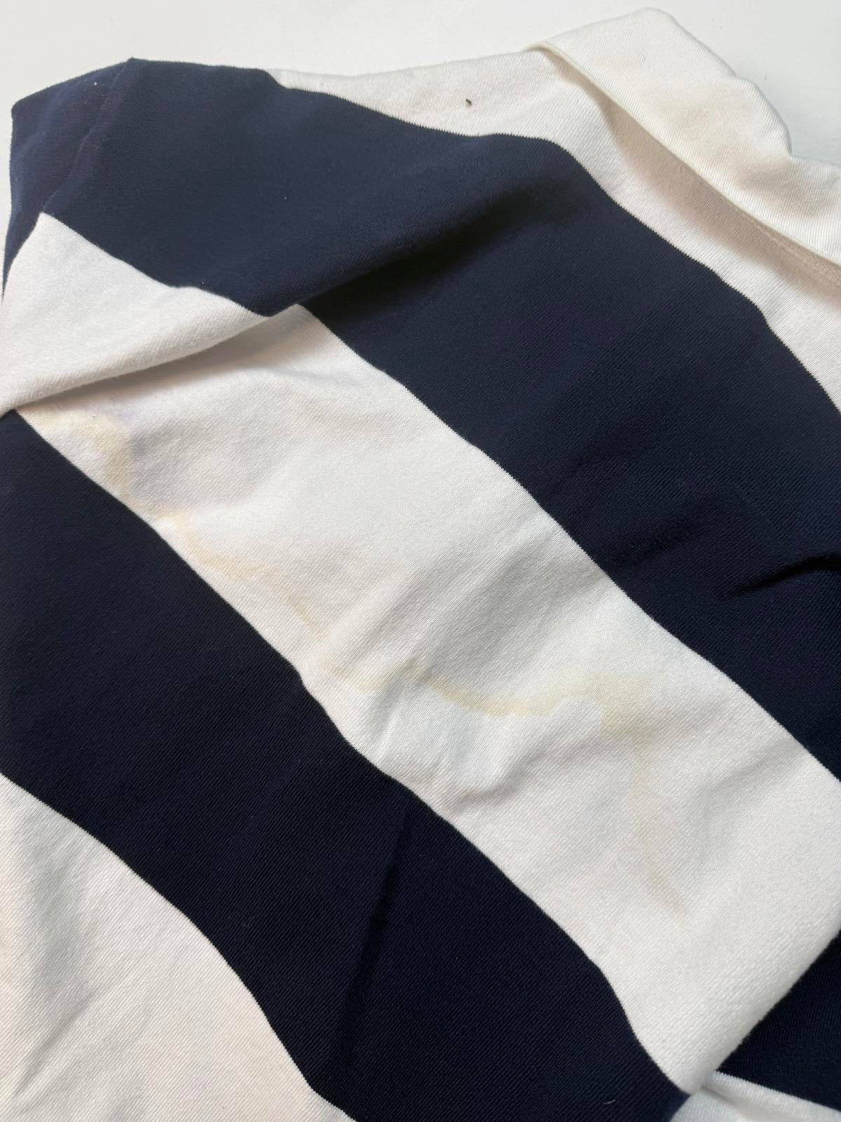 Vintage Canterbury striped rugby polo shirt (L)