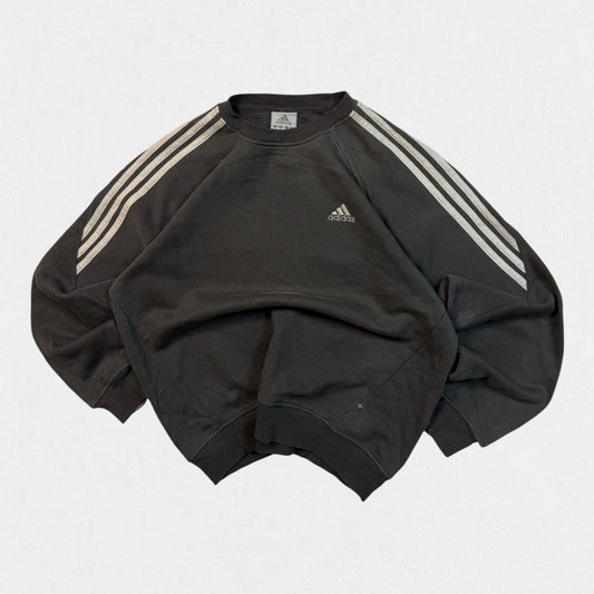 Vintage Y2K Adidas side stripe sweatshirt (S)