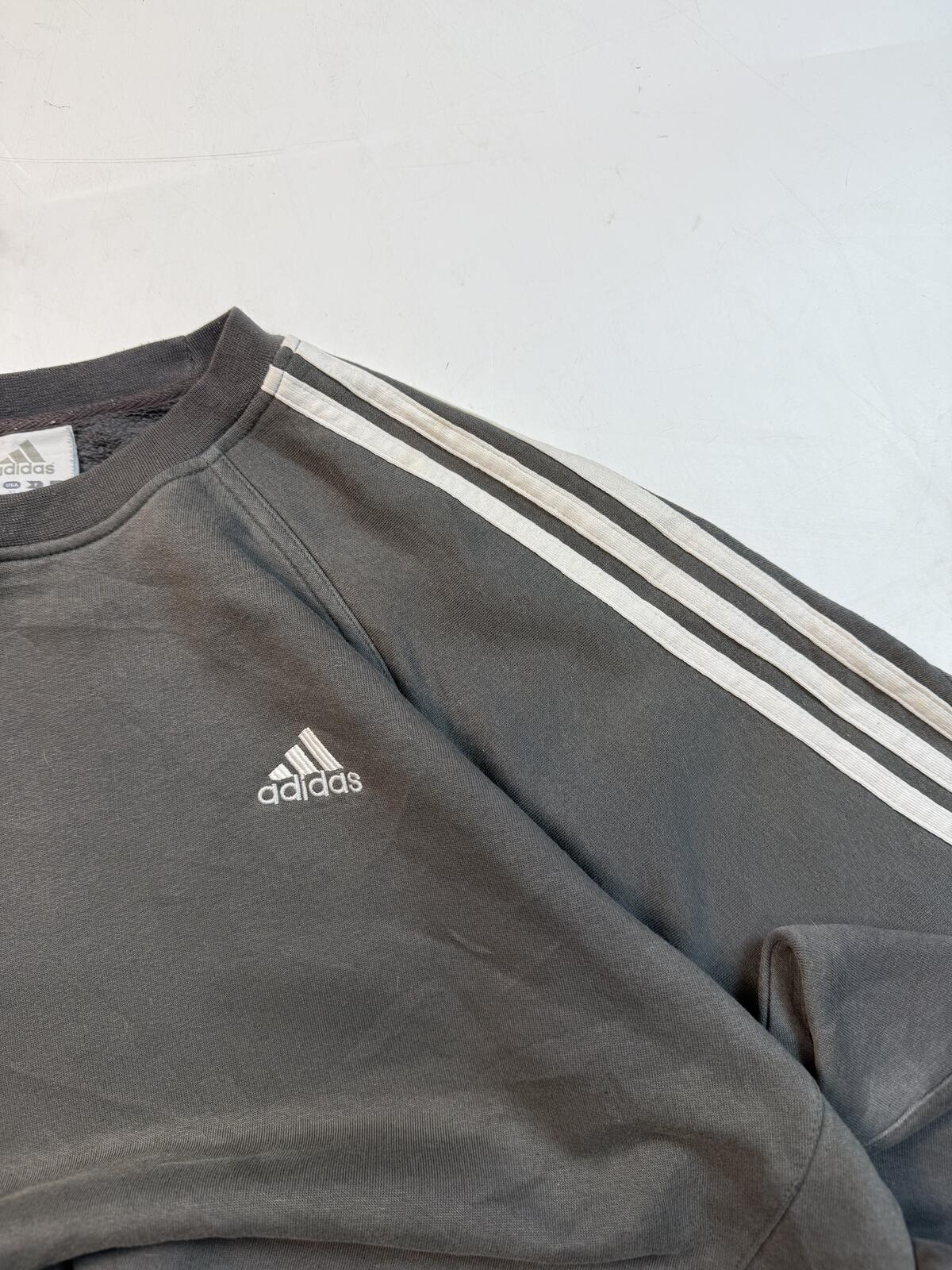 Vintage Y2K Adidas side stripe sweatshirt (S)