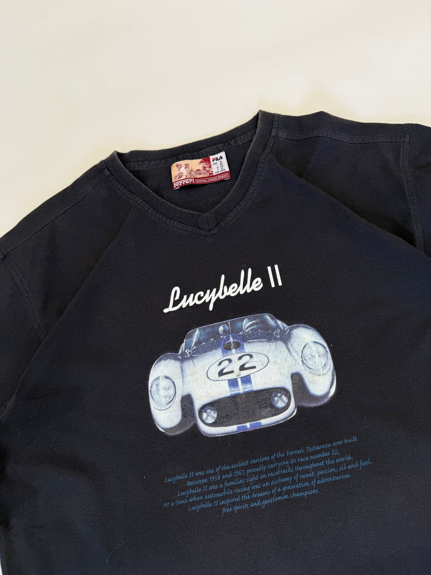 Ferrari Fila racing car graphic tee (M)