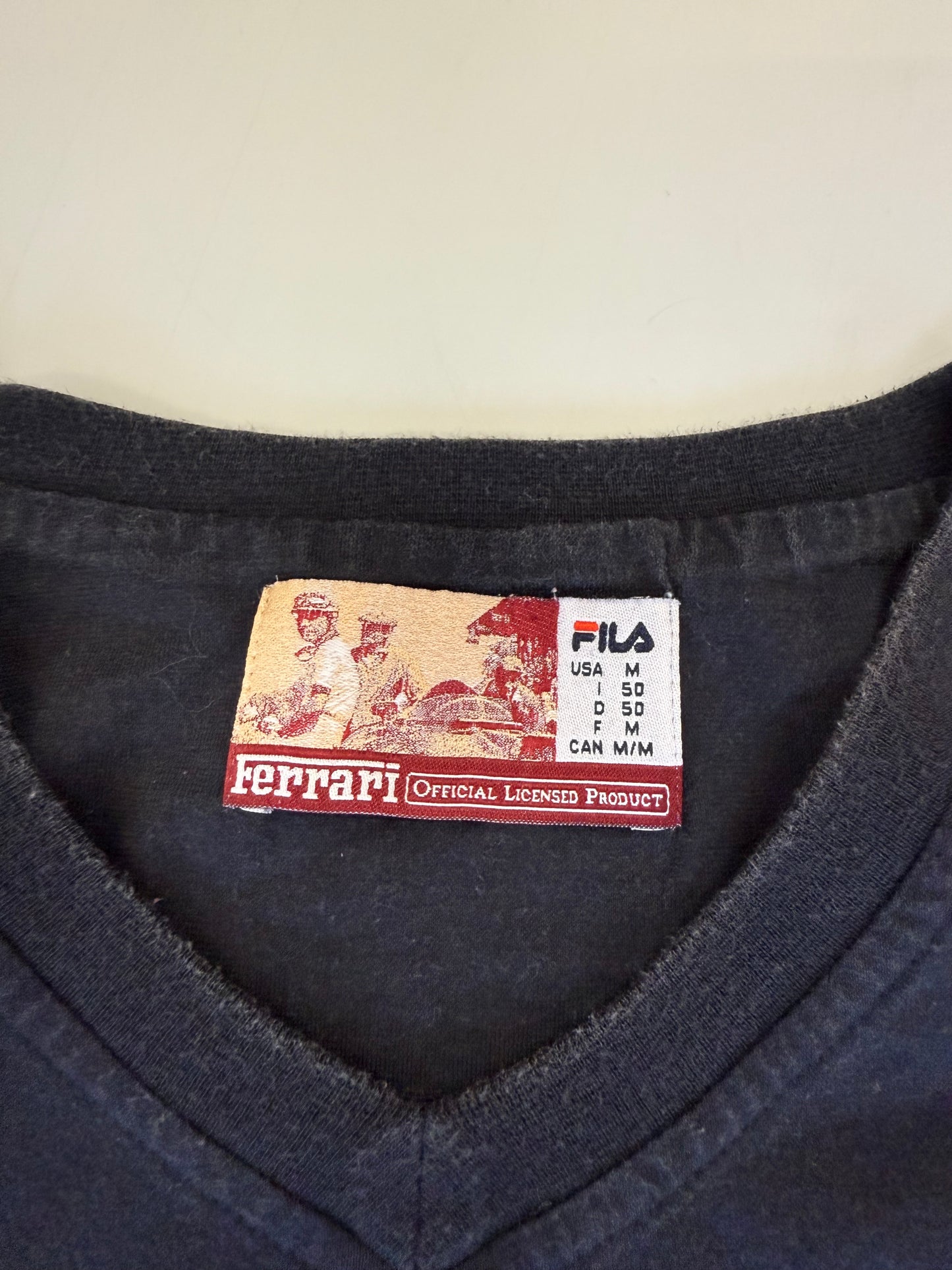 Ferrari Fila racing car graphic tee (M)