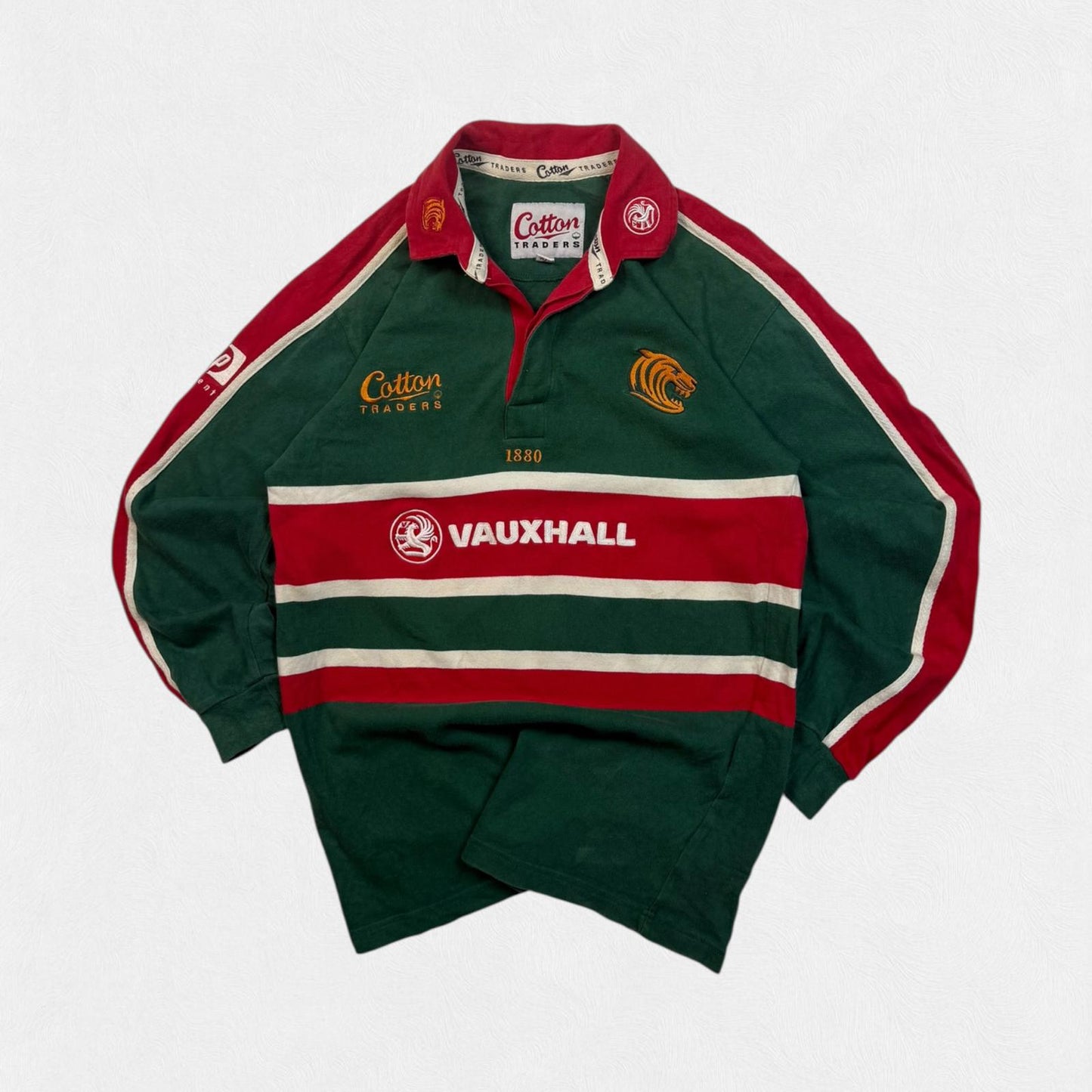 Vintage Leicester Tigers 2001/02 Cotton Traders rugby shirt (S)