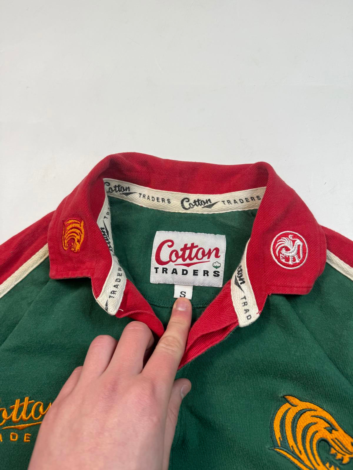 Vintage Leicester Tigers 2001/02 Cotton Traders rugby shirt (S)