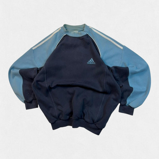 Vintage Y2K Adidas colour block sweatshirt (XS)