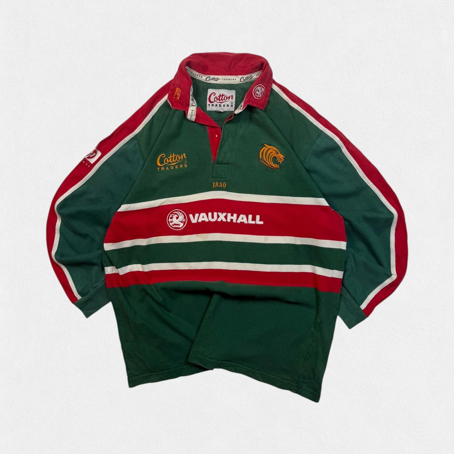 Vintage Leicester Tigers 2001/02 Cotton Traders rugby shirt (L)