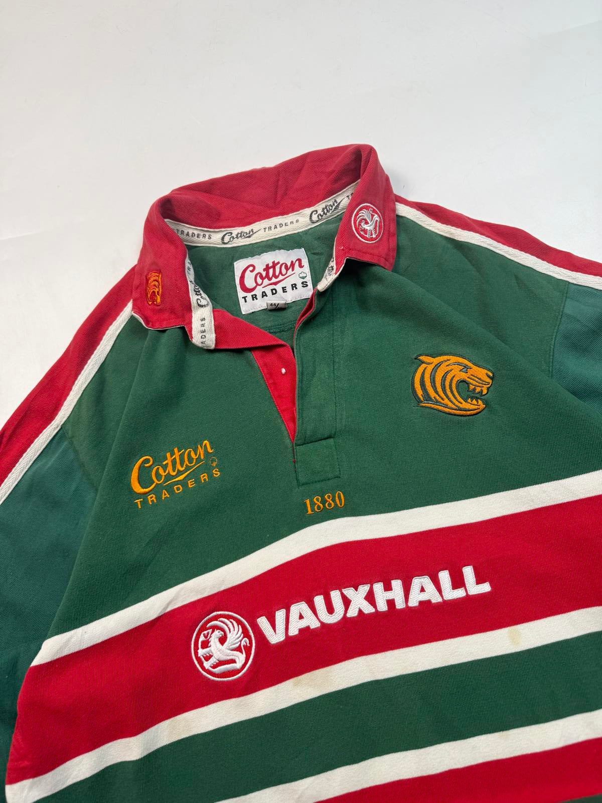 Vintage Leicester Tigers 2001/02 Cotton Traders rugby shirt (L)